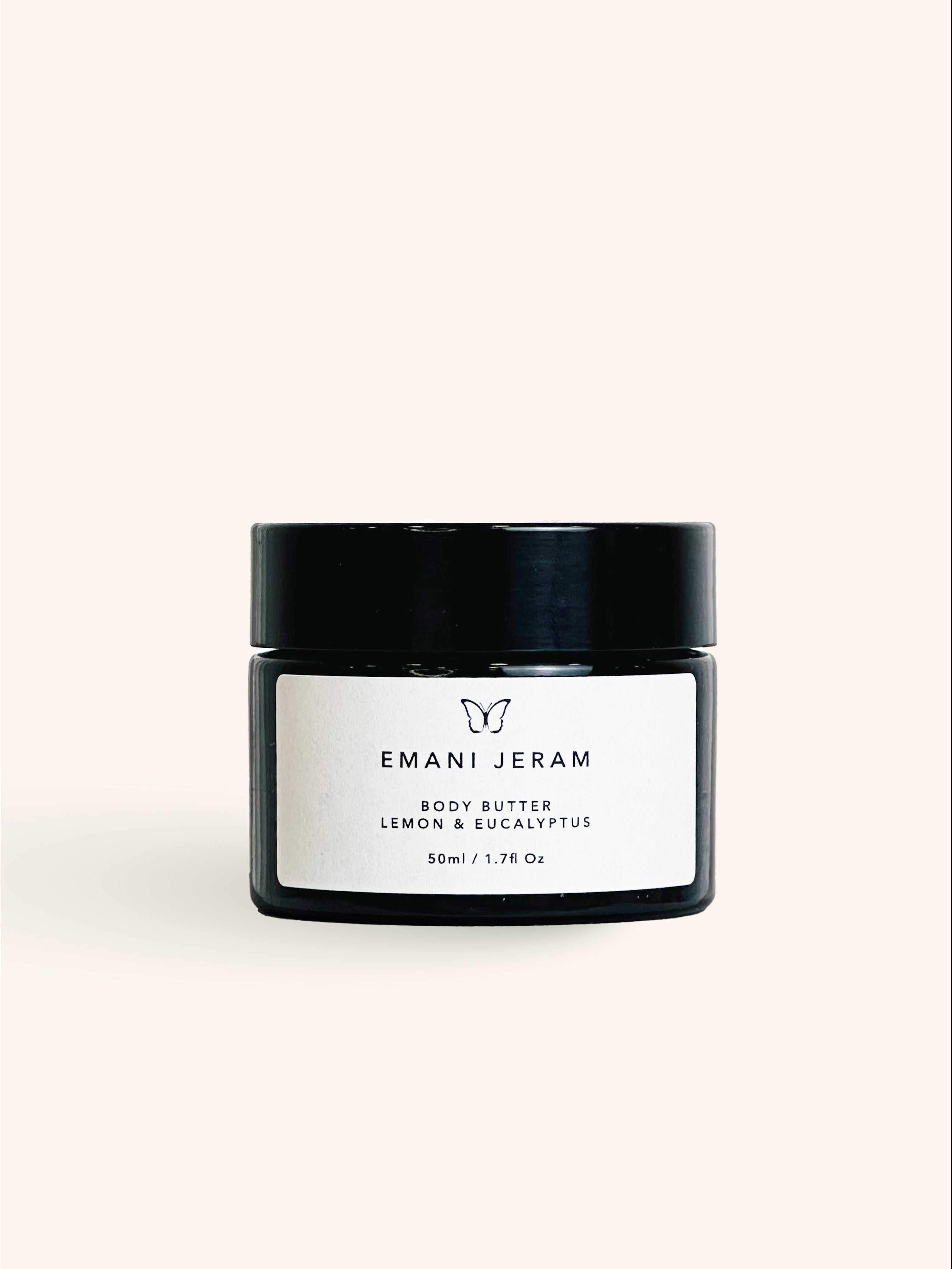 Emani Jeram Lemon & Eucalyptus Whipped Body Butter – 50ml | Brightening & Hydrating