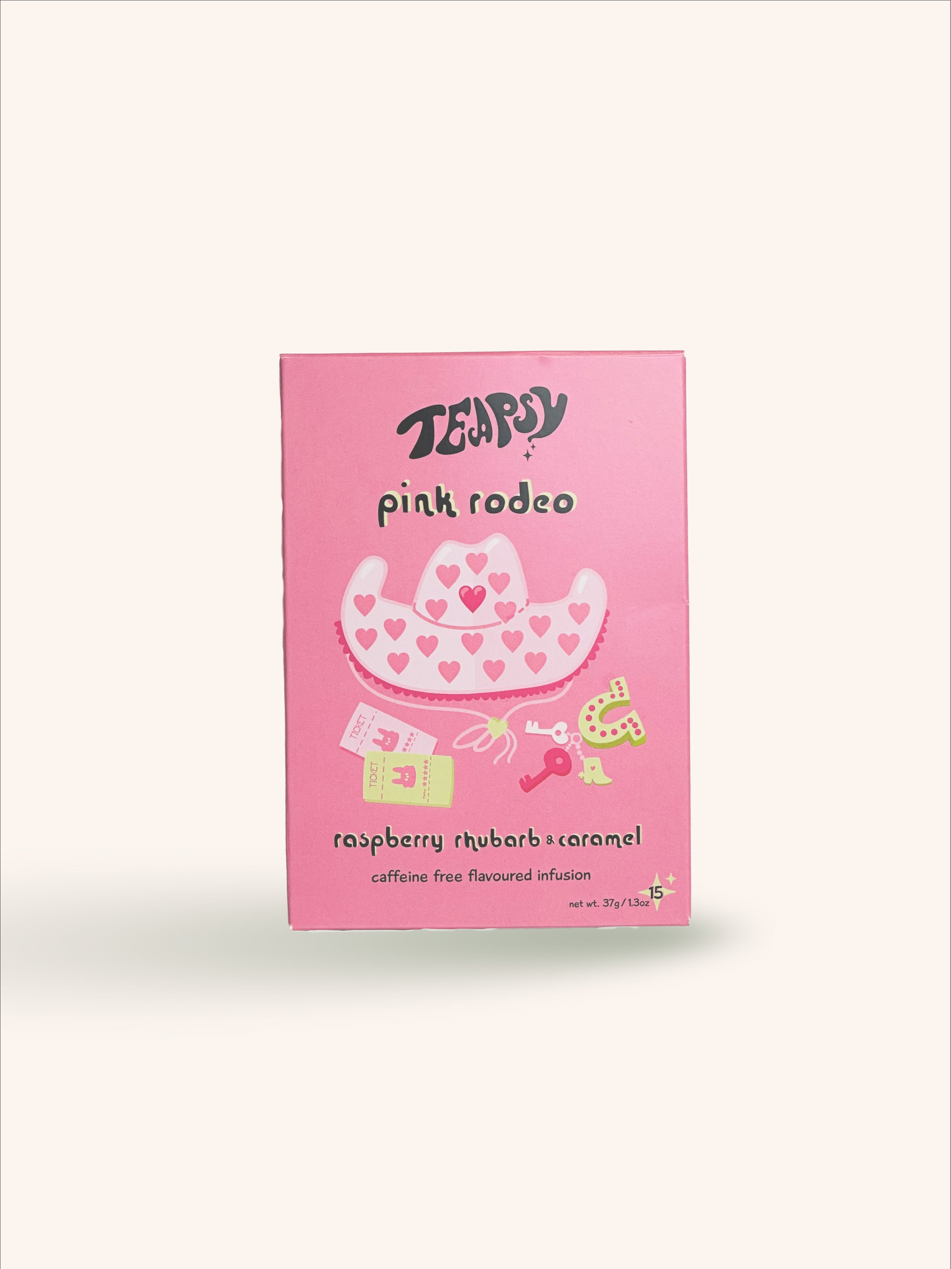 Funfair-Inspired Herbal Tea with Raspberry & Caramel | Teapsy Pink Rodeo 15 bags