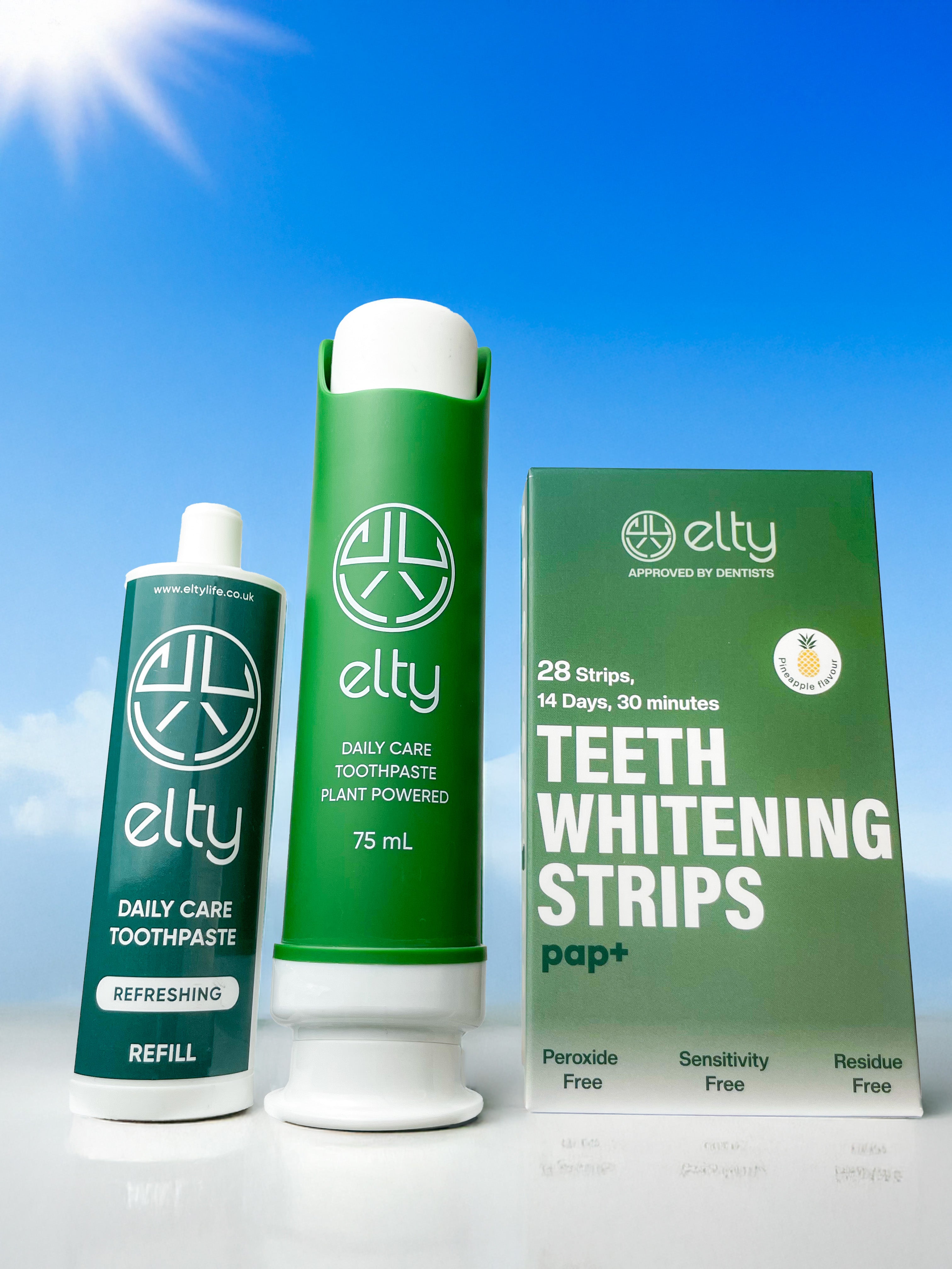 Elty peroxide-free teeth whitening bundle ki
