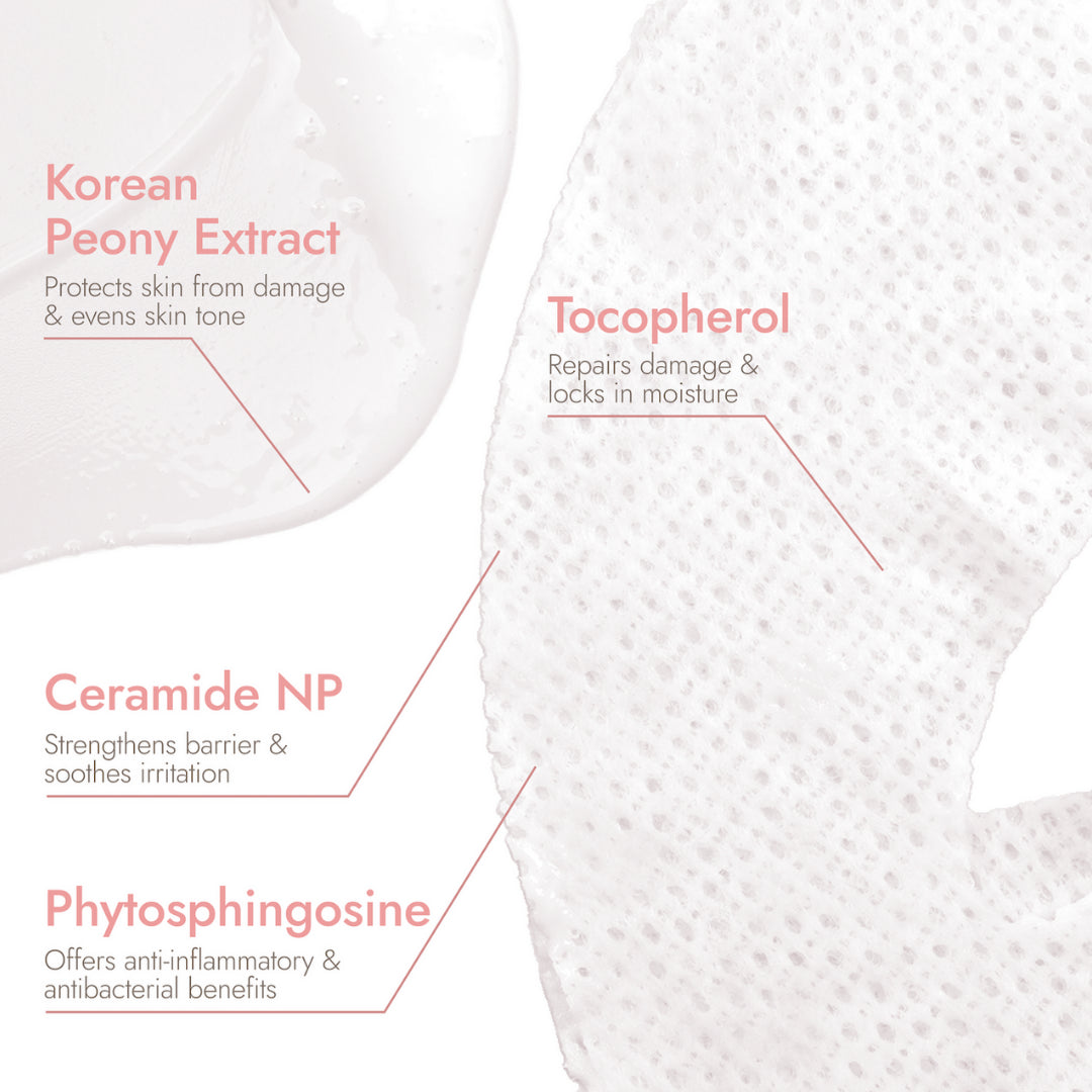 Ultra Hydrating Natural Glow Sheet Mask – Ceramide, Shea Butter & Chamomile 25ml