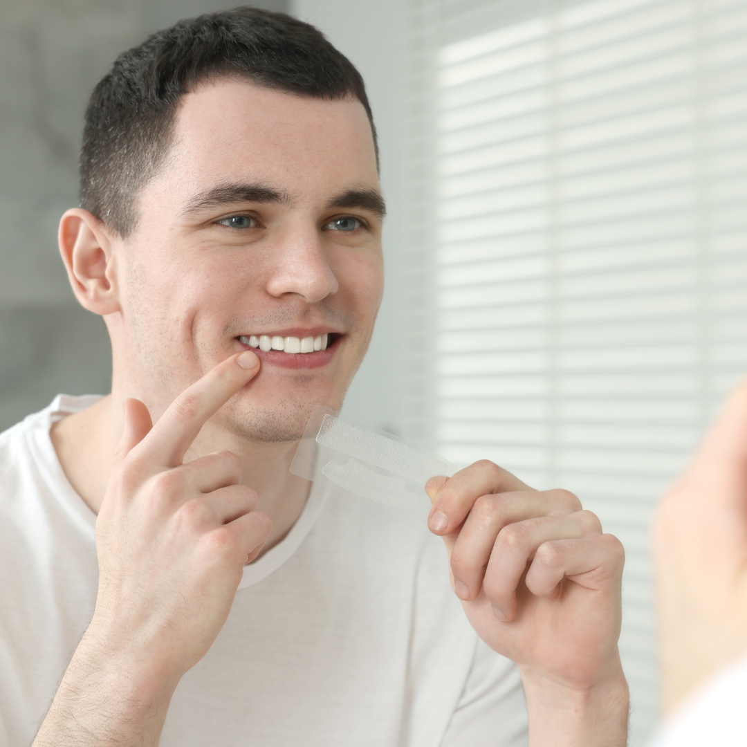 residue free teeth whitening strips