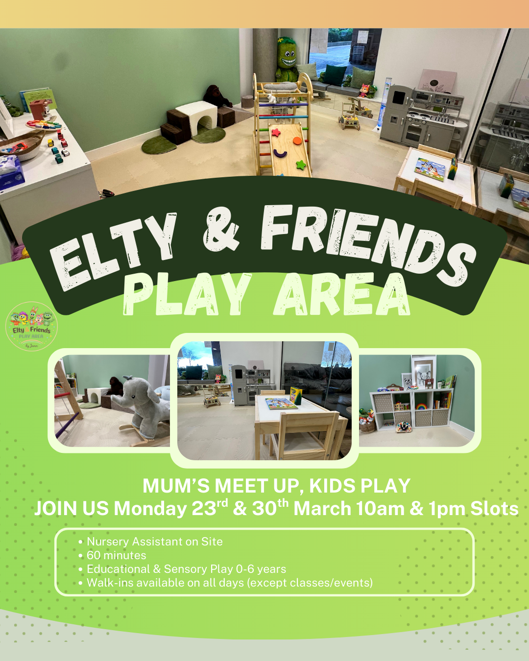 Mum's Meet Up, Kids Play + Nursery Assistant