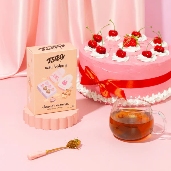 Cosy Bakery Herbal Tea | Teapsy | Almond Croissant-Inspired Blend, 15 bags