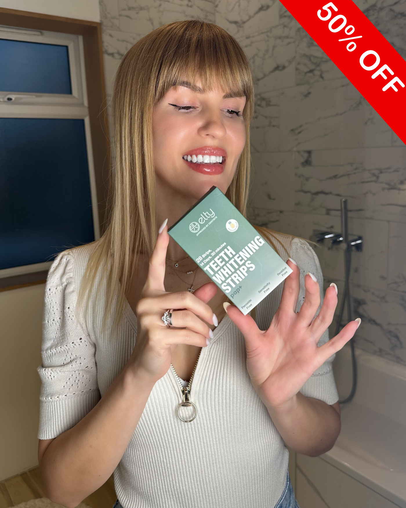 Elty Teeth Whitening Strips, Pineapple Flavour, PAP+
