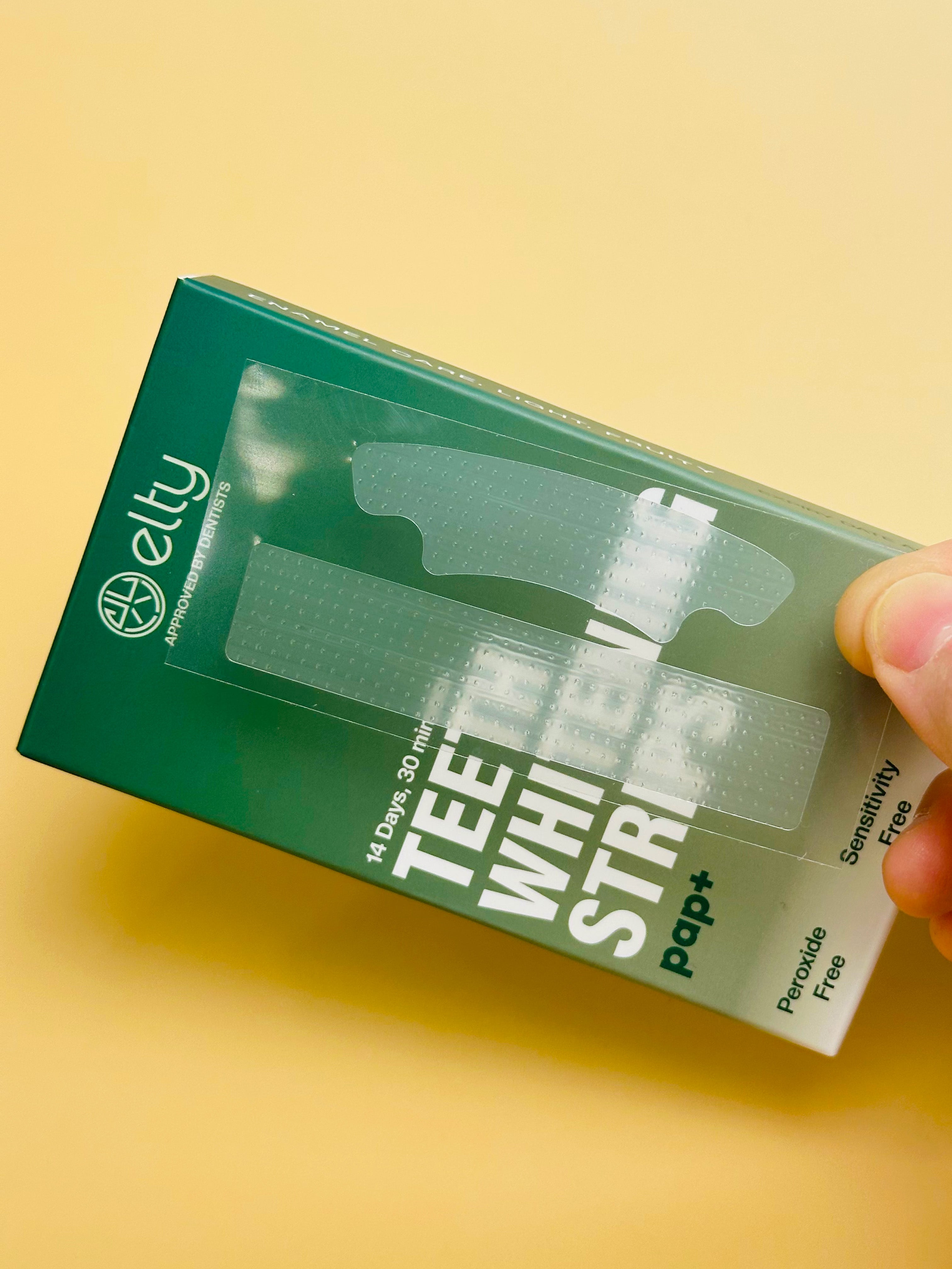 Natural teeth whitening strips with pineapple enzyme