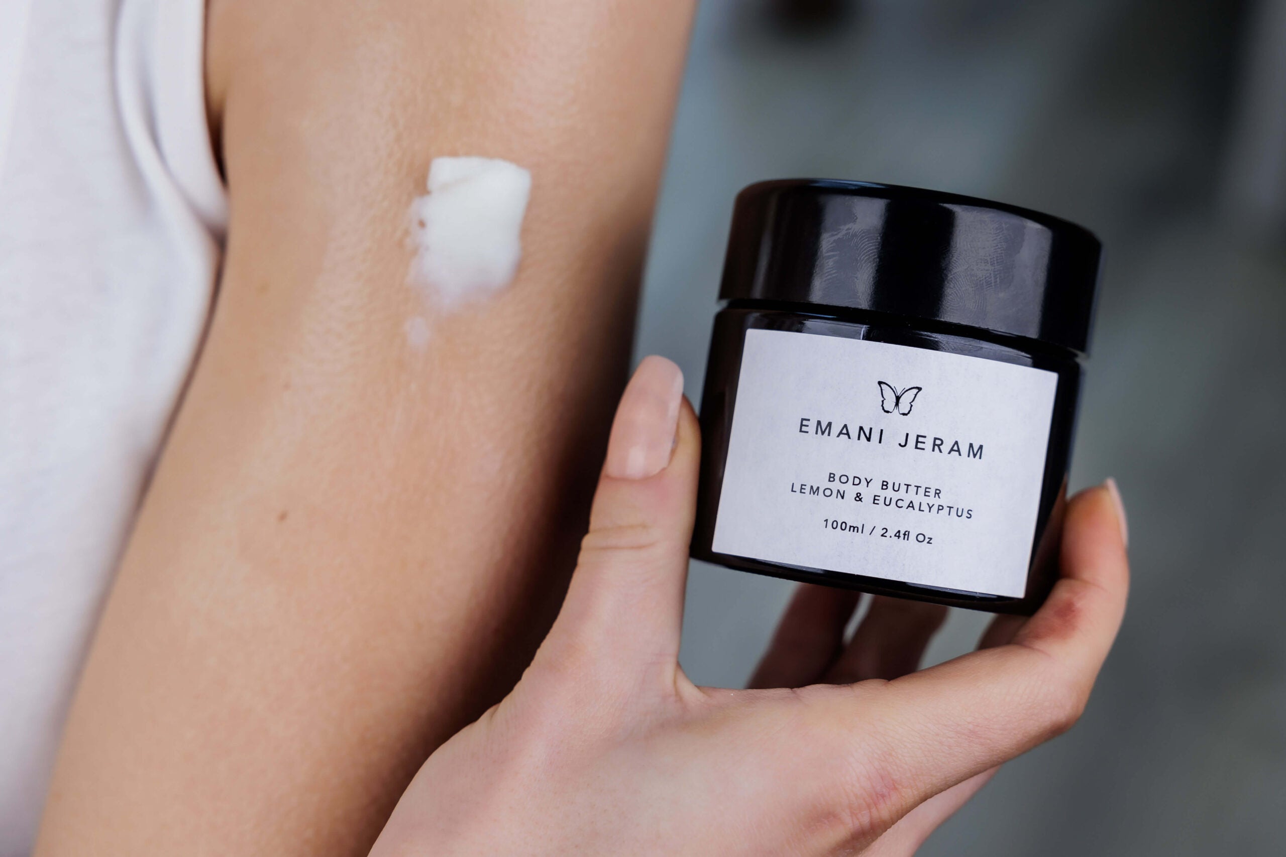 Emani Jeram Lemon & Eucalyptus Whipped Body Butter – 100ml | Brightening & Hydrating