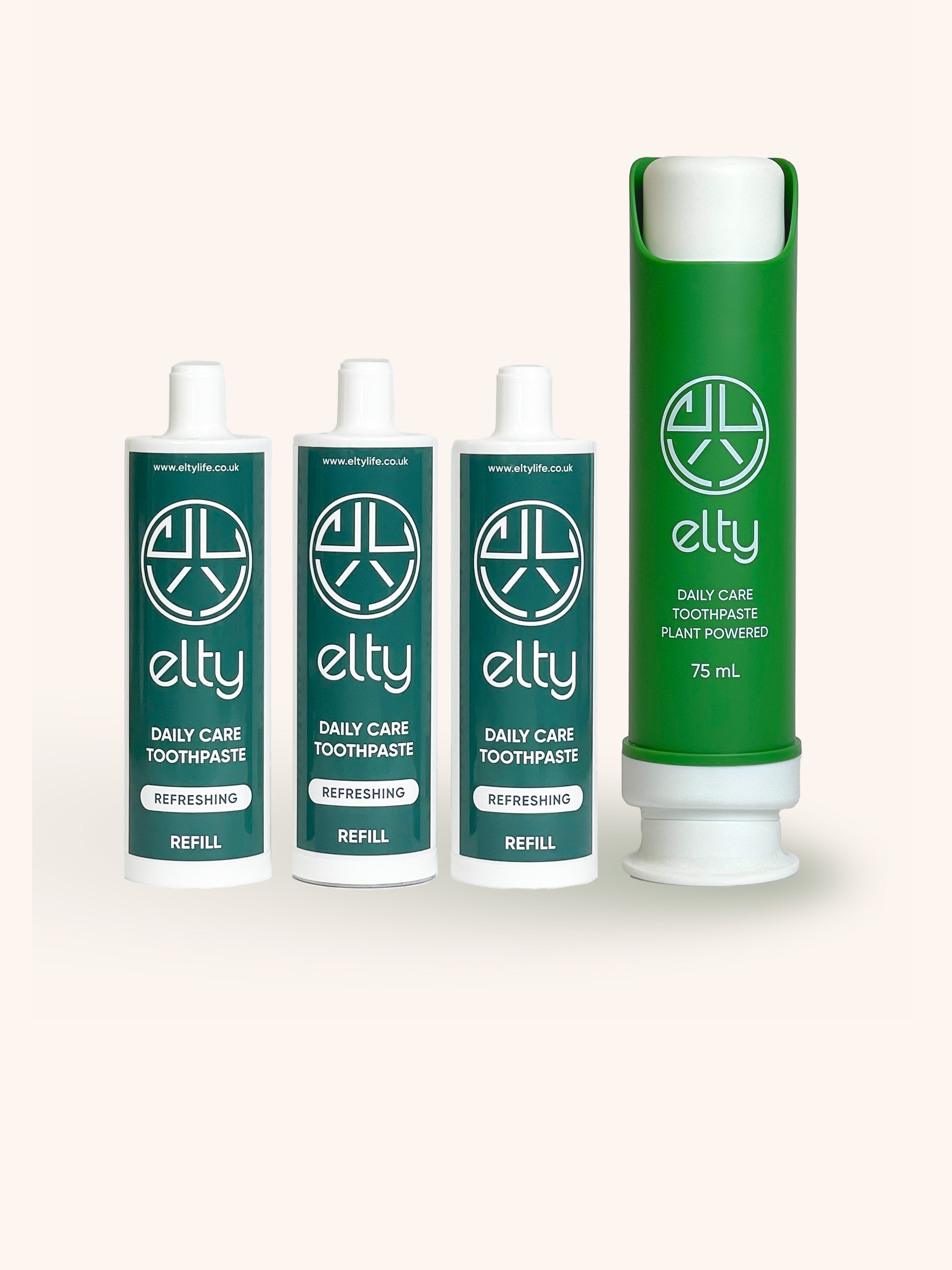 Elty Daily Care Toothpaste Starter Pack, Adults, 225ml+Gift