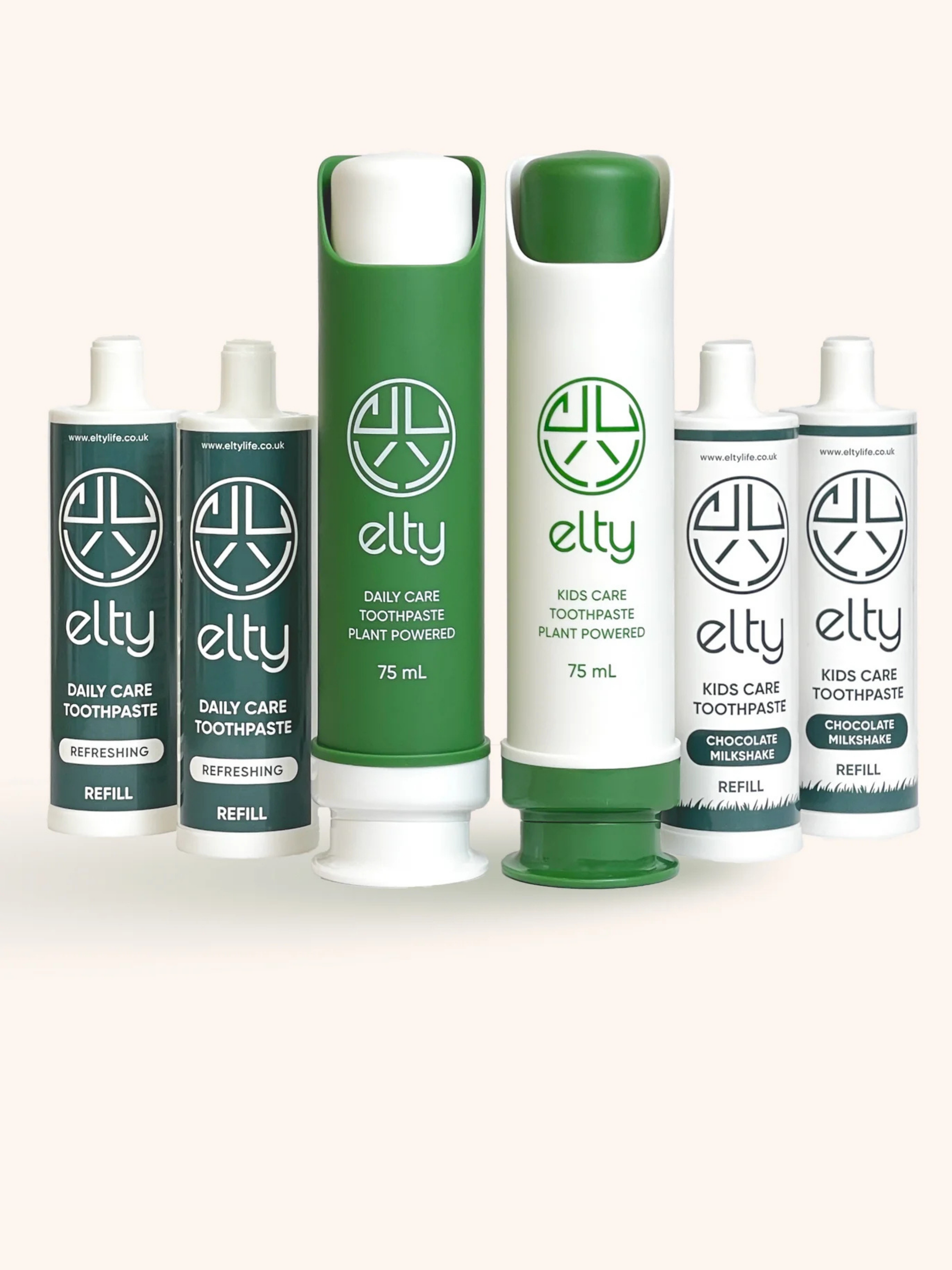 Elty Family Toothpaste Starter Pack, 300ml, +Pump and Gifts