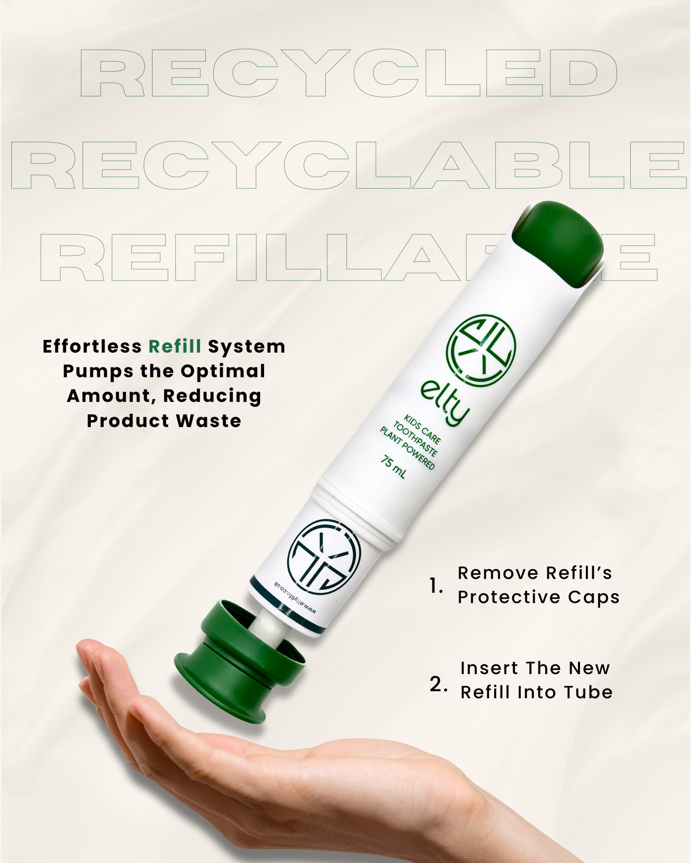 Elty Kids Toothpaste Refill Chocolate Milkshake Flavour