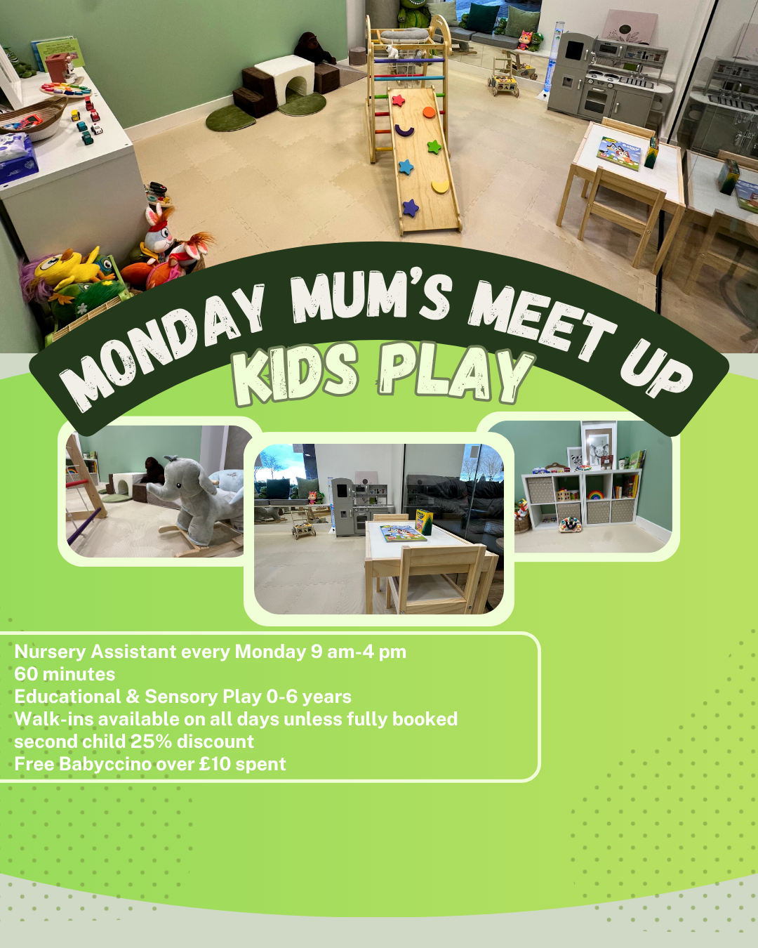 Mum's Meet Up, Kids Play + Nursery Assistant