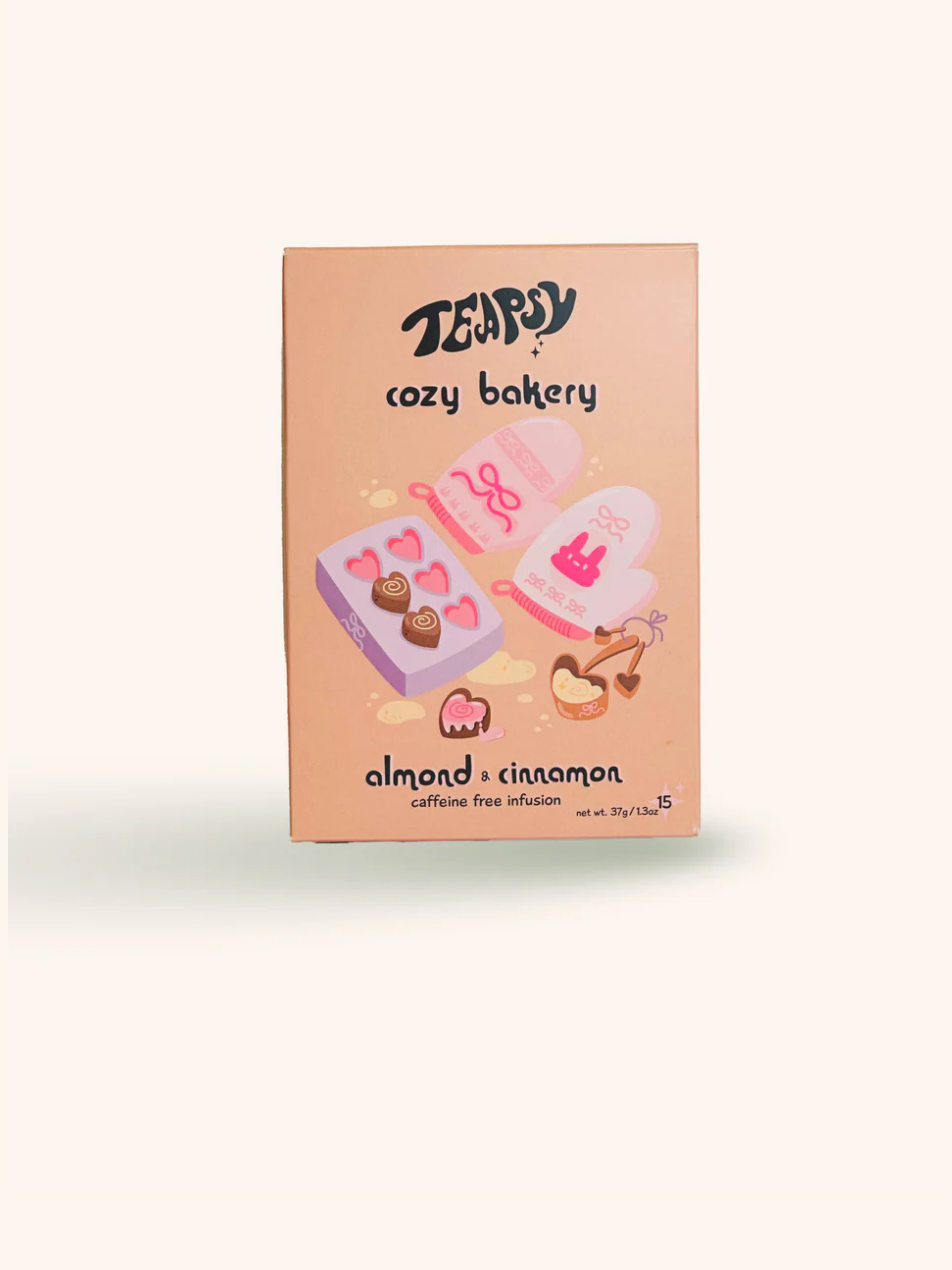 Cosy Bakery Herbal Tea | Teapsy | Almond Croissant-Inspired Blend, 15 bags