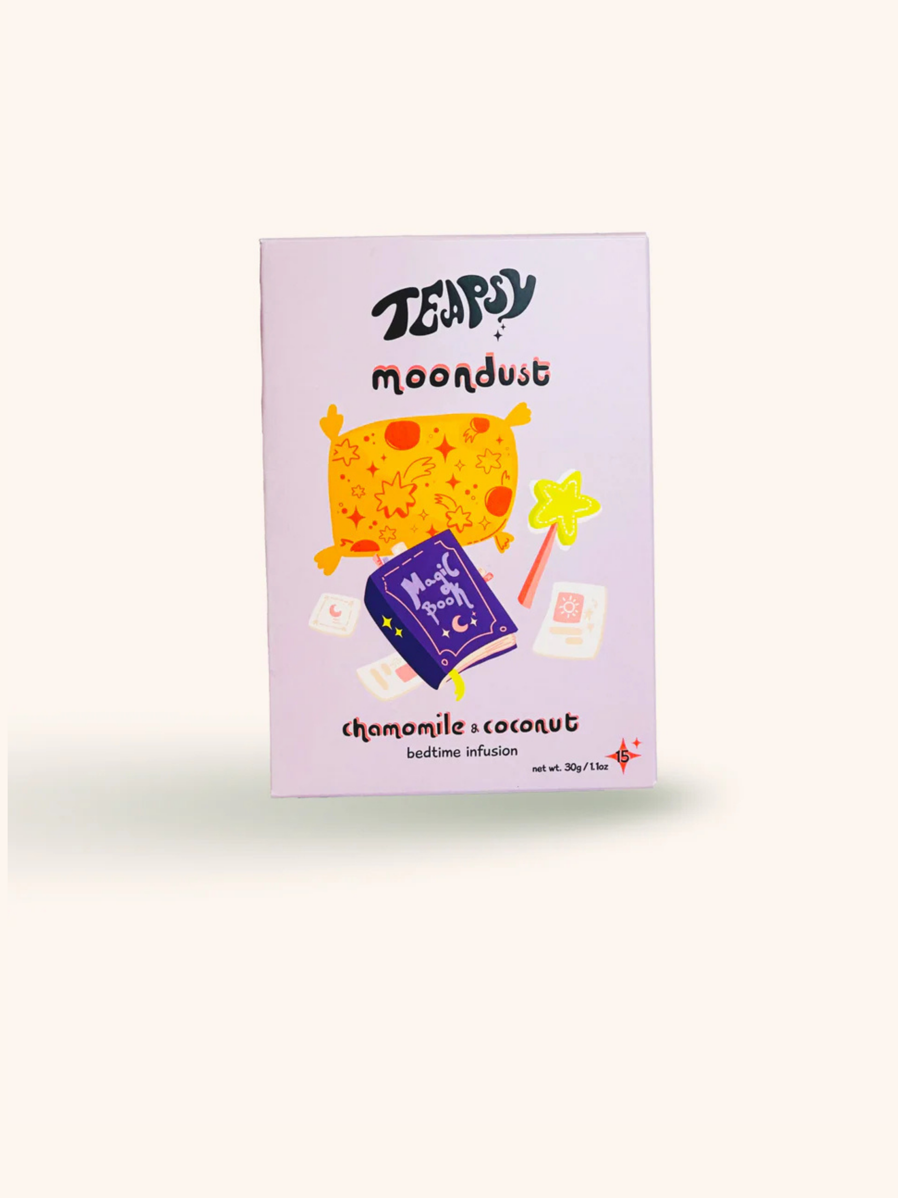 Caffeine-Free Magic Blend – Teapsy Moondust | Chamomile & Coconut,15 bags