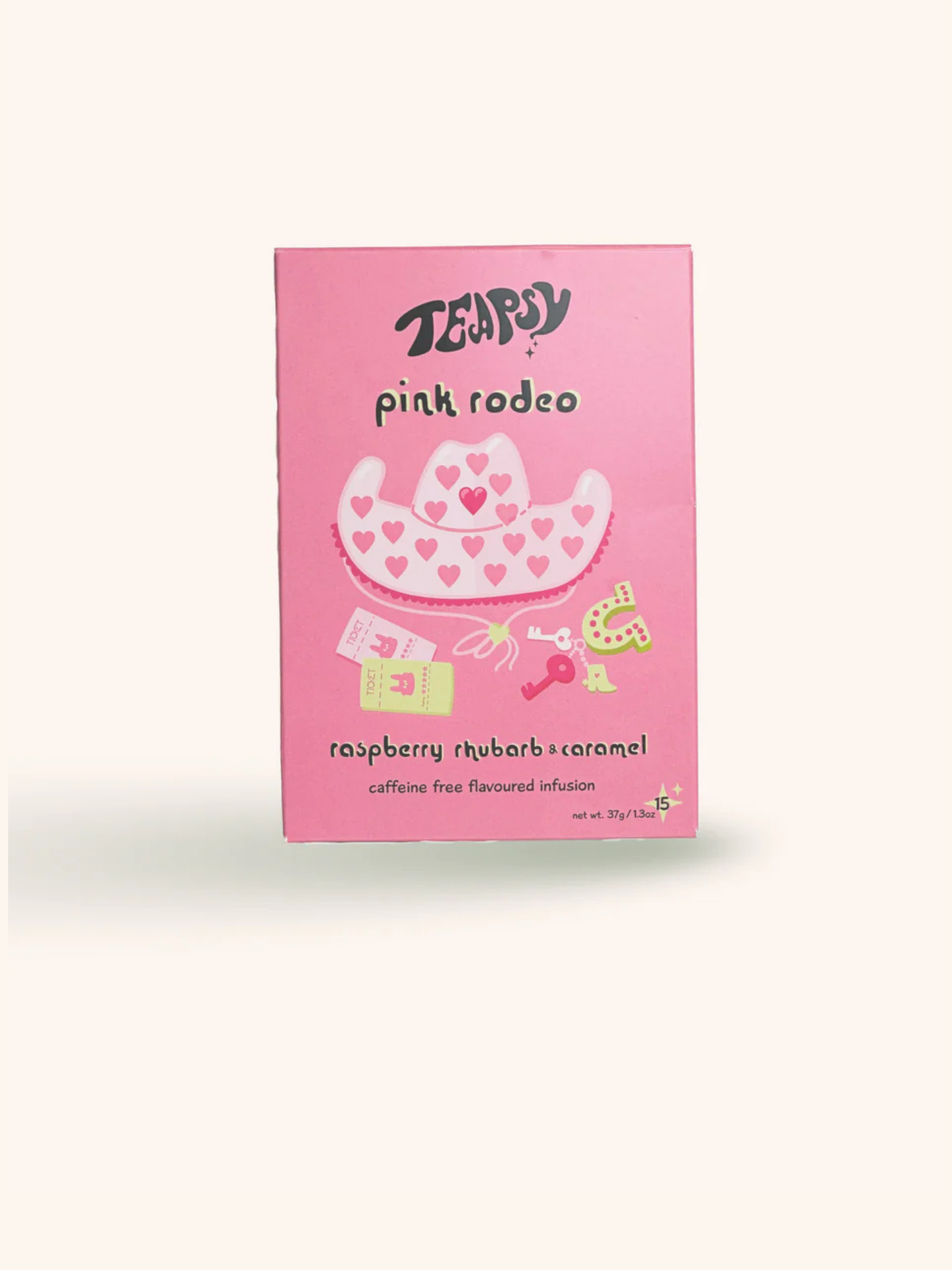 Funfair-Inspired Herbal Tea with Raspberry & Caramel | Teapsy Pink Rodeo 15 bags