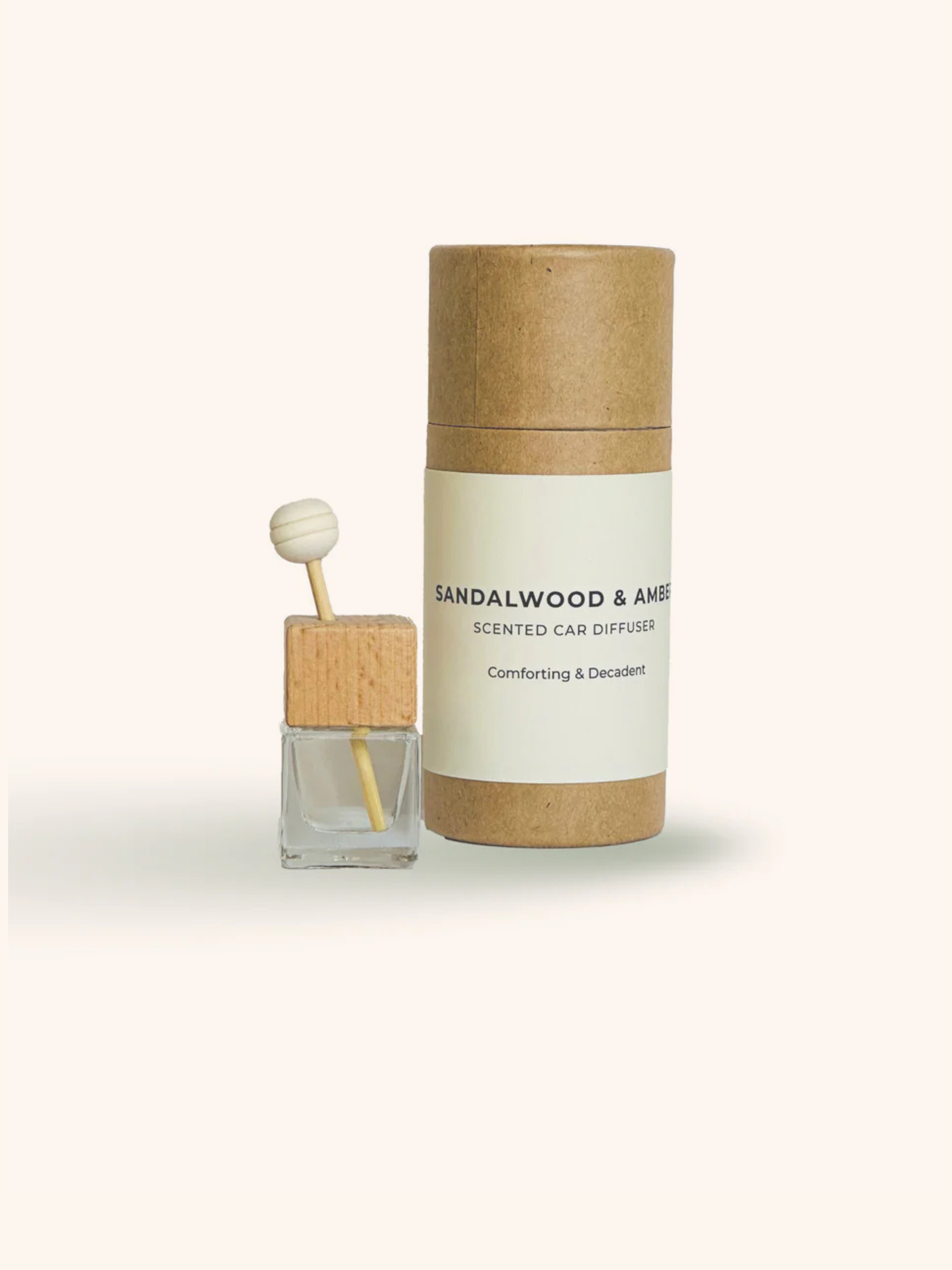 Sandalwood & Amber Car Diffuser | Warm & Comforting Scent