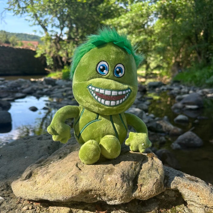 Elty green plush toy