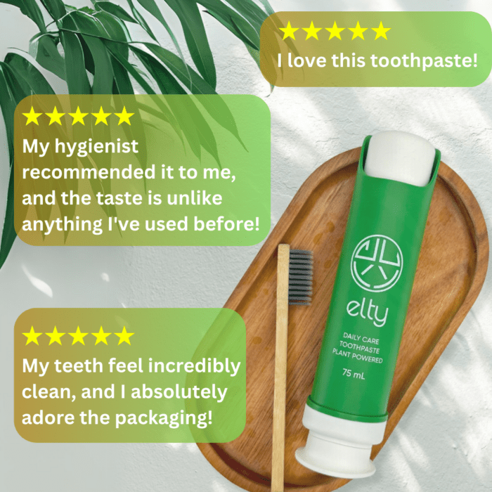 Elty highest rated natural organic toothpaste