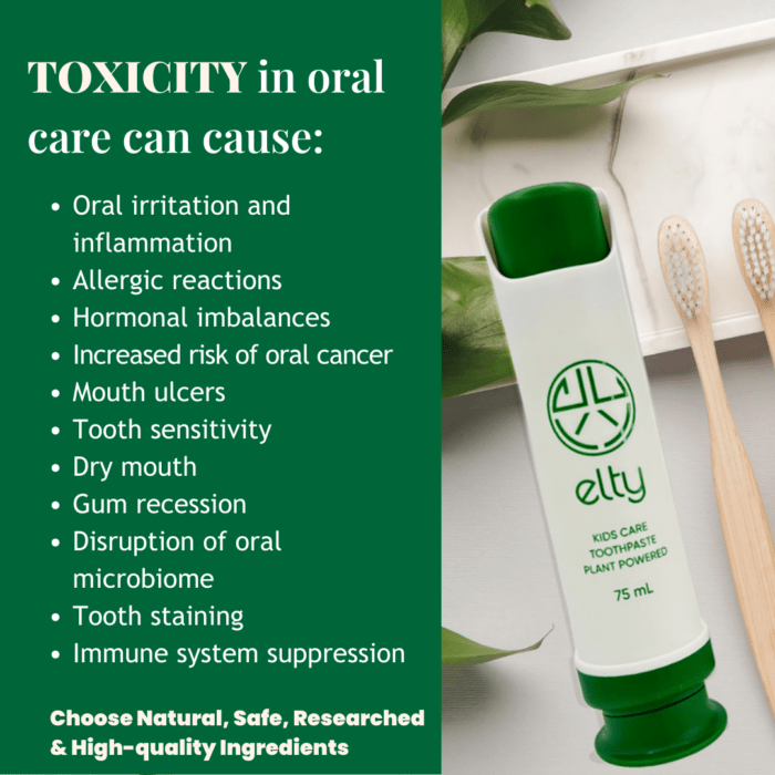 Toxicity in oral care for kids alternatives